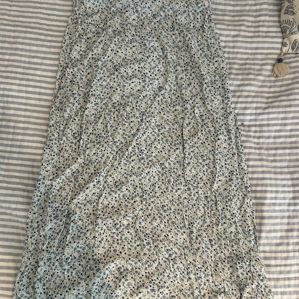 Floral Blue Skirt